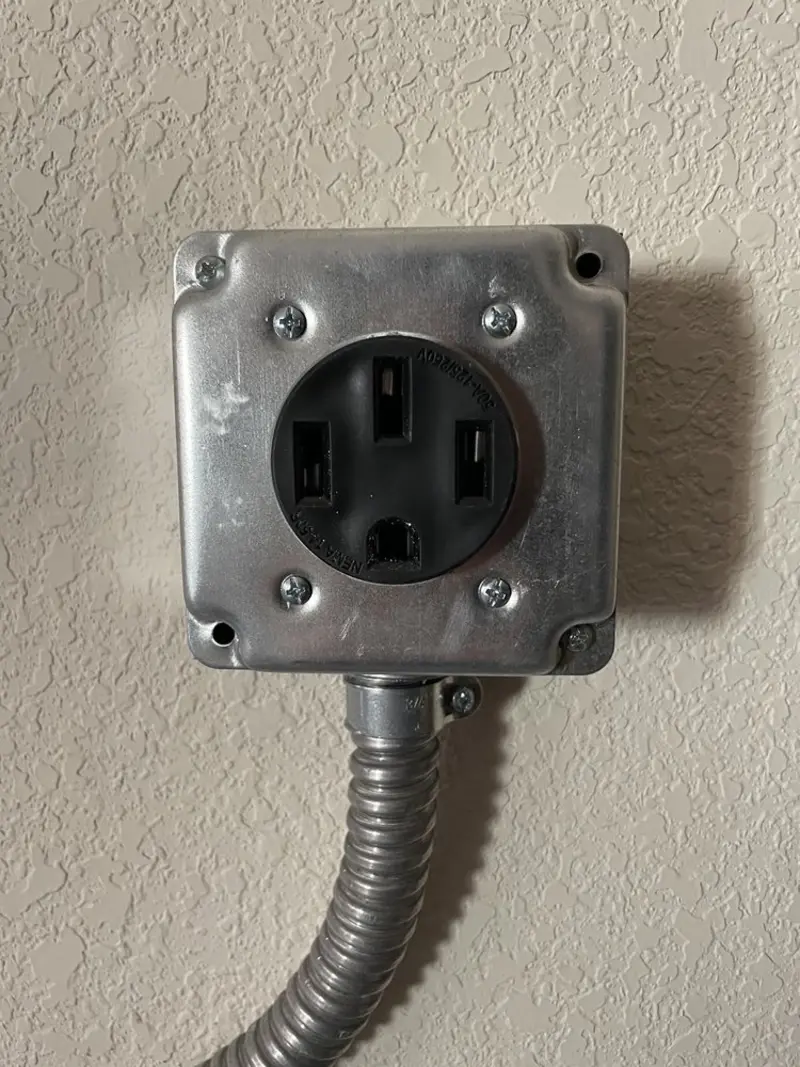 NEMA 14-50 outlet installed for Electrical Panel Upgrade in Sandy